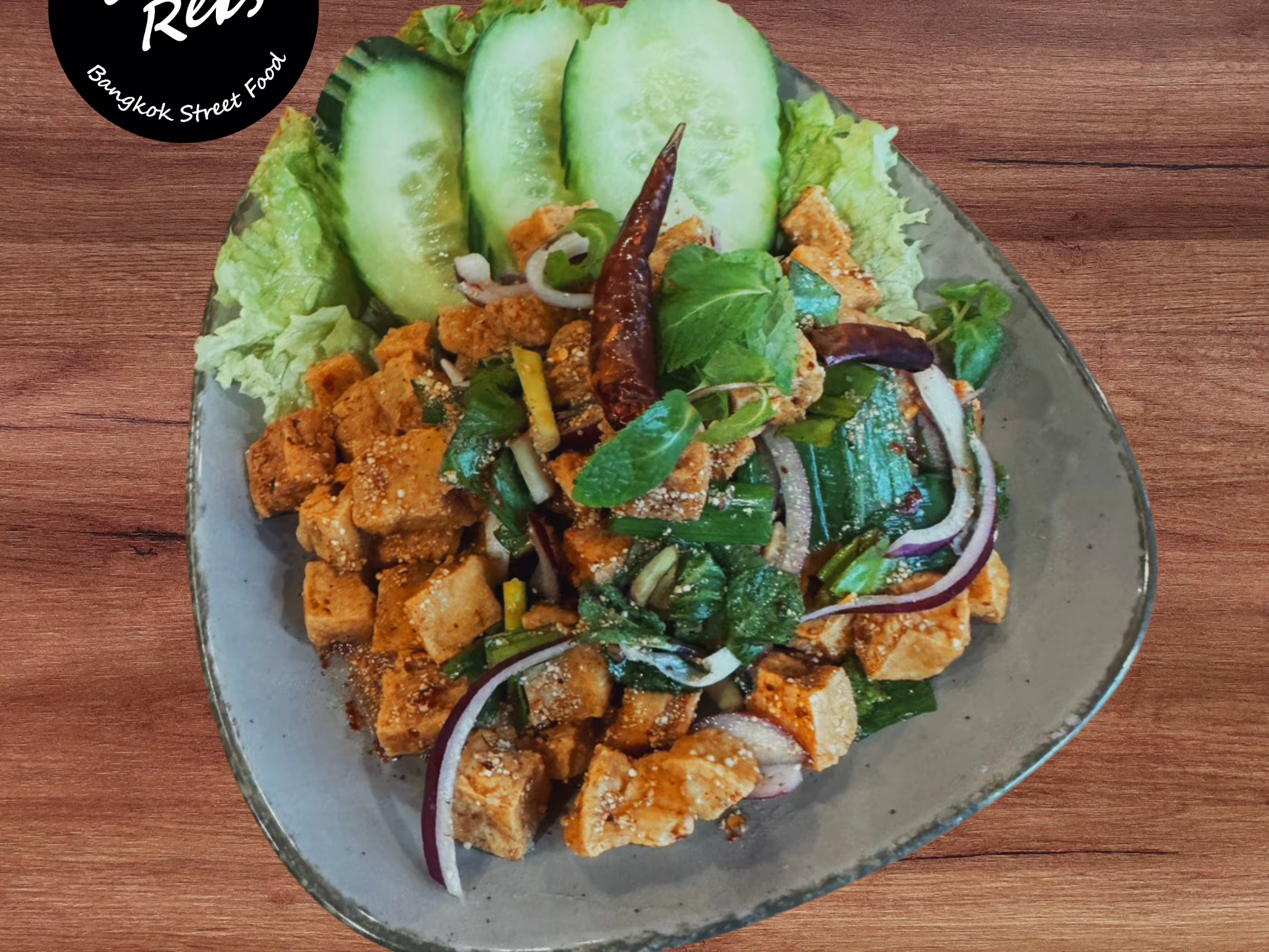 Larb Taohoo Thod ลาบเต้าหู้ทอด 🌶️